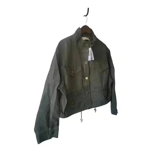 NWT MICHAEL MICHAEL KORS Cotton Canvas Anorak Women Jacket Size Small - Picture 3 of 6